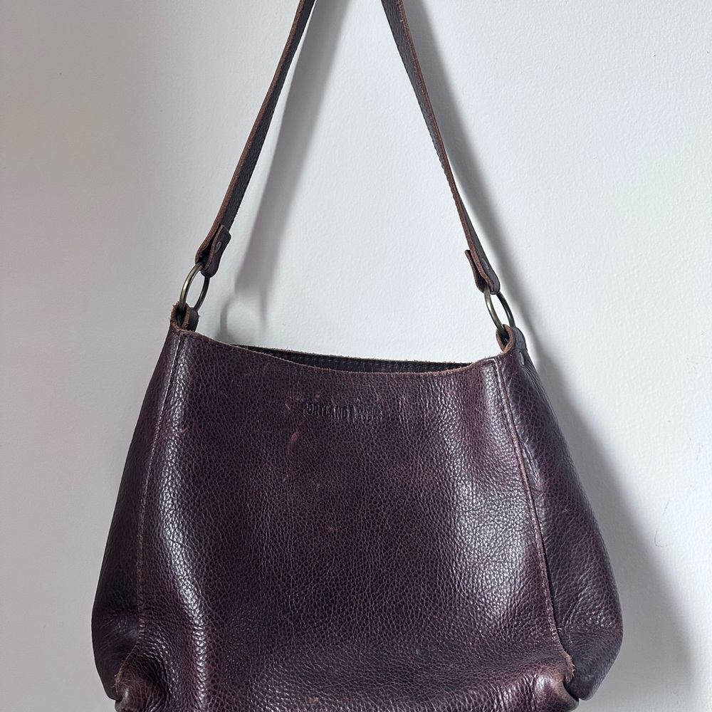 Portland Leather Goods Brown Shoulder Bag
